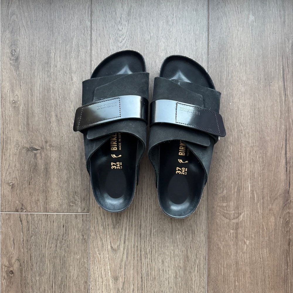 Kyoto suede nubuck in black